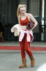 DAKOTA FANNING Leaves a Gym in Los Angeles 12/11/2019