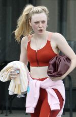 DAKOTA FANNING Leaves a Gym in Los Angeles 12/11/2019