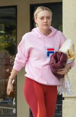 DAKOTA FANNING Leaves a Gym in Los Angeles 12/11/2019