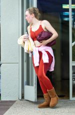 DAKOTA FANNING Leaves a Gym in Los Angeles 12/11/2019