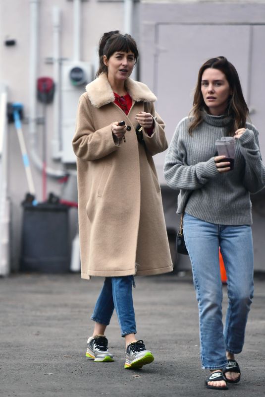 DAKOTA JOHNSON and ADDISON TIMLIN Leaves Nail Salon in Los Angeles 12/03/2019
