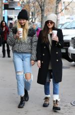 DAKOTA JOHNSON and APPLE MARTIN Out for Lunch in Aspen 12/23/2019