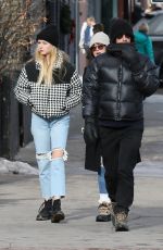 DAKOTA JOHNSON and APPLE MARTIN Out for Lunch in Aspen 12/23/2019