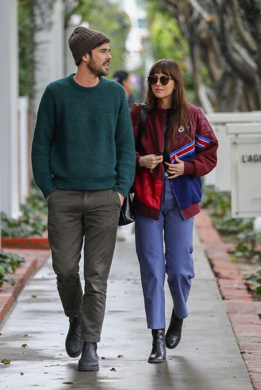 DAKOTA JOHNSON and Blake Lee Out in West Hollywood 12/04/2019