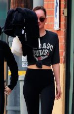 DAKOTA JOHNSON Leaves Tracy Anderson Studios in Los Angeles 12/06/2019
