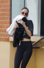 DAKOTA JOHNSON Leaves Tracy Anderson Studios in Los Angeles 12/06/2019