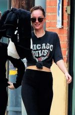 DAKOTA JOHNSON Leaves Tracy Anderson Studios in Los Angeles 12/06/2019