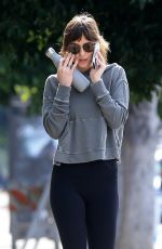 DAKOTA JOHNSON Leaves Yoga Class in Studio City 12/10/2019