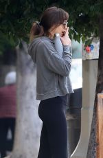 DAKOTA JOHNSON Leaves Yoga Class in Studio City 12/10/2019