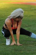 DANIELLE MASON Working Out in Los Angeles 12/30/2019