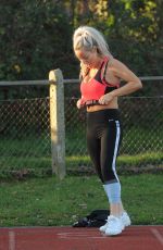 DANIELLE MASON Working Out in Los Angeles 12/30/2019