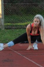 DANIELLE MASON Working Out in Los Angeles 12/30/2019