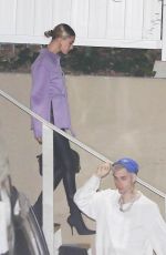 DEMI LOVAT and HAILEY and Justin BIEBER at a Night Church Service in Los Angeles 12/18/2019