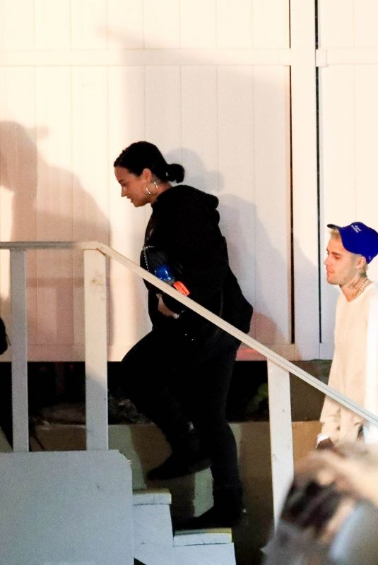 DEMI LOVAT and HAILEY and Justin BIEBER at a Night Church Service in Los Angeles 12/18/2019