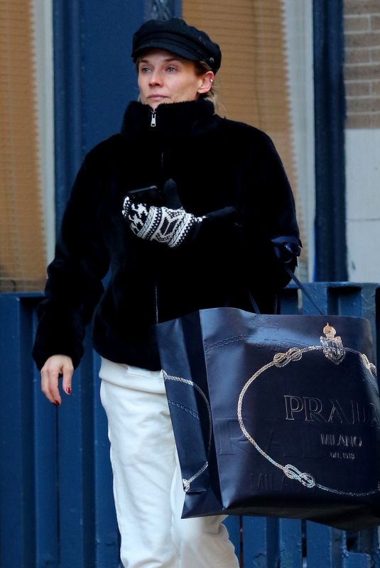 DIANE KRUGER Out for Christmas Shopping in New York 12/19/2019