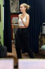 DOVE CAMERON on the Set in Los Angeles 12/05/2019