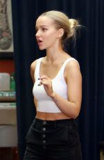 DOVE CAMERON on the Set in Los Angeles 12/05/2019