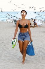DRAYA MICHELE in Bikini at a Beach in Miami 12/06/2019