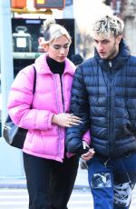 DUA LIPA and Anwar Hadid Out in New York 12/20/2019