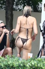 DUA LIPA in Bikini at a Pool in Miami 12/31/2019