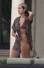 DUA LIPA in Bikini at a Pool in Miami 12/31/2019