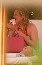 ELISABETH MOSS on the Set of Next Goal Wins at a Beach in Oahu 12/16/2019