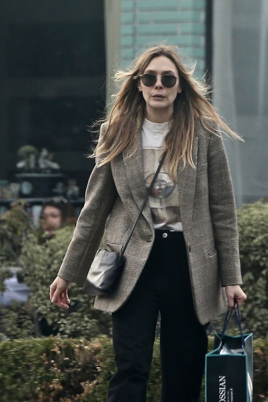 ELIZABETH OLSEN Out and About in Beverly Hills 12/22/2019