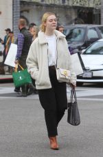 ELLE FANNING Out Shopping in Beverly Hills 12/23/2019