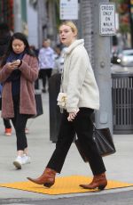 ELLE FANNING Out Shopping in Beverly Hills 12/23/2019