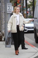 ELLE FANNING Out Shopping in Beverly Hills 12/23/2019