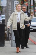 ELLE FANNING Out Shopping in Beverly Hills 12/23/2019