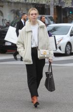 ELLE FANNING Out Shopping in Beverly Hills 12/23/2019