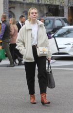 ELLE FANNING Out Shopping in Beverly Hills 12/23/2019