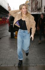 ELLIE GOULDING Arrives at BBC 1 Live Lounge Performance in London 12/17/2019