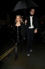ELLIE GOULDING Arrives at Edoardo Mapelli Mozzi and Princess Beatrice of York