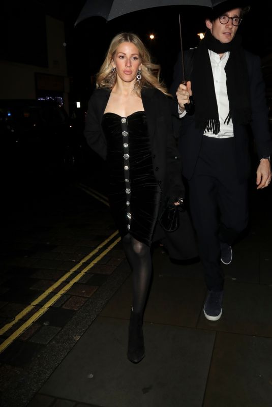 ELLIE GOULDING Arrives at Edoardo Mapelli Mozzi and Princess Beatrice of York
