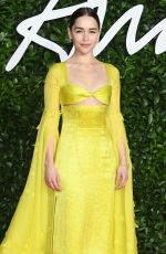 EMILIA CLARKE at Fashion Awards 2019 in London 12/02/2019