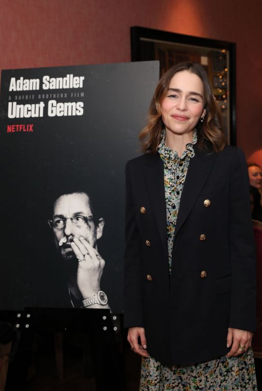 EMILIA CLARKE at Netflix Tastemaker Screening of Uncut Gems in London 12/11/2019
