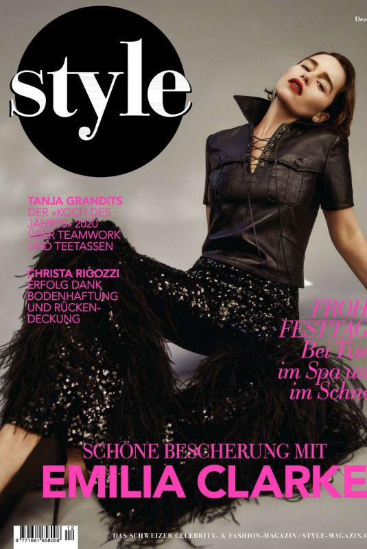 EMILIA CLARKE in Style Magazine, Germany December 2019