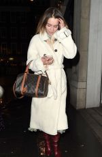 EMILIA CLARKE Leaves a Restaurant in London 12/13/2019