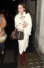 EMILIA CLARKE Leaves a Restaurant in London 12/13/2019