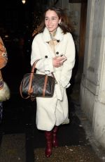 EMILIA CLARKE Out and About in London 12/13/2019