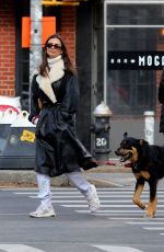 EMILY RATAJKOWSKI and Sebastian Bear-McClard Out with Their Dog in New York 12/28/2019