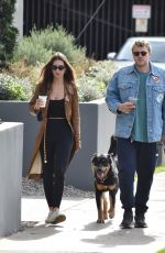 EMILY RATAJKOWSKI and Sebastian Bear-McClard Out with Their Dog in Silver Lake 12/21/2019