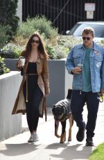 EMILY RATAJKOWSKI and Sebastian Bear-McClard Out with Their Dog in Silver Lake 12/21/2019