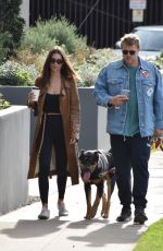 EMILY RATAJKOWSKI and Sebastian Bear-McClard Out with Their Dog in Silver Lake 12/21/2019