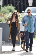 EMILY RATAJKOWSKI and Sebastian Bear-McClard Out with Their Dog in Silver Lake 12/21/2019