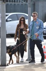 EMILY RATAJKOWSKI and Sebastian Bear-McClard Out with Their Dog in Silver Lake 12/21/2019