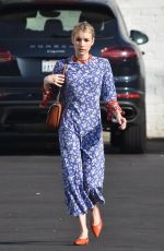 EMMA ROBERTS Heading to Blue Bottle Coffee Shop in Los Feliz 12/13/2019