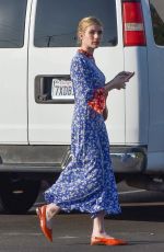 EMMA ROBERTS Heading to Blue Bottle Coffee Shop in Los Feliz 12/13/2019